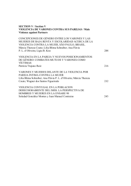 secci&oacute;n v. violencia de varones contra sus parejas
