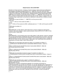 Retifica&ccedil;&atilde;o Altera&ccedil;&otilde;es no edital de abertura