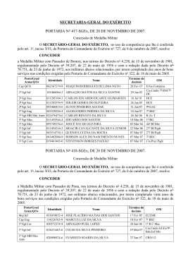 SECRETARIA-GERAL DO EX&Eacute;RCITO PORTARIA N&deg; 417