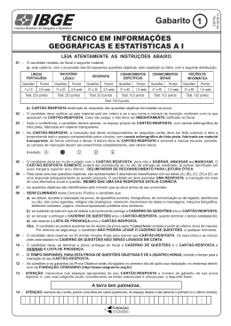 Prova - Funda&ccedil;&atilde;o Cesgranrio