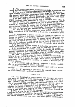 § i.°_ Os concorrentes serão examinados em todas as matérias, não