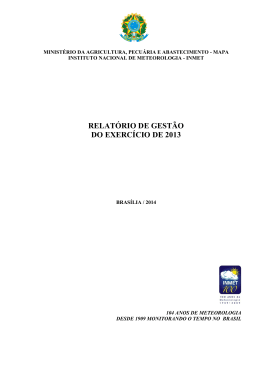 Intituto Nacional de Meteorologia - INMET