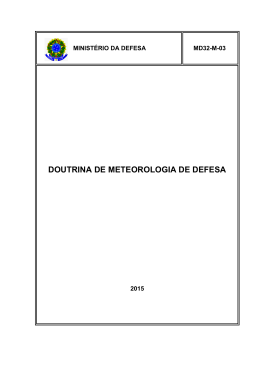 DOUTRINA DE METEOROLOGIA DE DEFESA