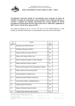 Procedimento concursal comum para a contratação a termo