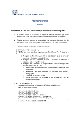 1 N&Uacute;CLEO ESP&Iacute;RITA ALAN DE MELLO REGIMENTO INTERNO
