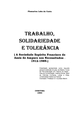 ( A Sociedade Esp&iacute;rita Francisco de Assis de Amparo aos