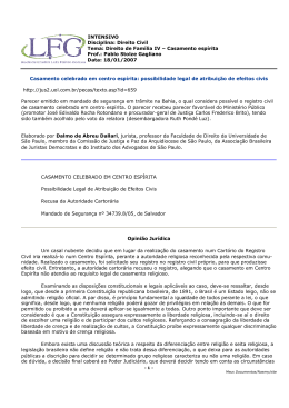 INTENSIVO Disciplina: Direito Civil Tema: Direito de Família IV