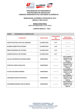 resultado - Processo de Ingresso