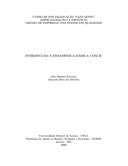 INTRODU&Ccedil;&Atilde;O &Agrave; ESTAT&Iacute;STICA B&Aacute;SICA COM R