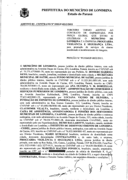 PREFEITURA DO MUNICÍPIO DE LONDRINA Estado do Paraná