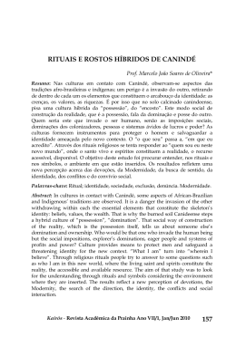 157 RITUAIS E ROSTOS HÍBRIDOS DE CANINDÉ
