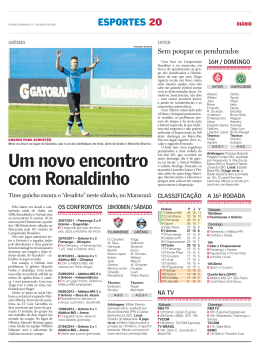 Um novo encontro com Ronaldinho