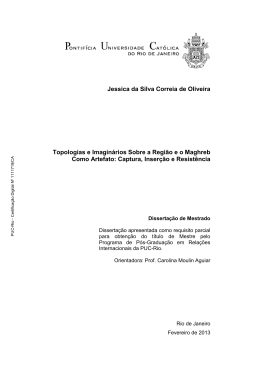 Jessica da Silva Correia de Oliveira Topologias e