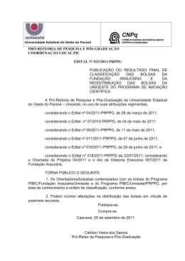 PR&Oacute;-REITORIA DE PESQUISA E P&Oacute;S-GRADUA&Ccedil;&Atilde;O