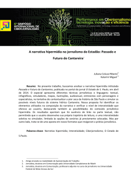 A narrativa hiperm&iacute;dia no jornalismo do Estad&atilde;o: Passado