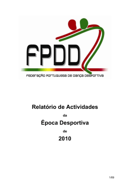 FPDD Relat&Atilde;&sup3;rio de Actividades 2010