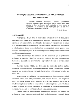 1 MOTIVA&Ccedil;&Atilde;O E EDUCA&Ccedil;&Atilde;O F&Iacute;SICA ESCOLAR