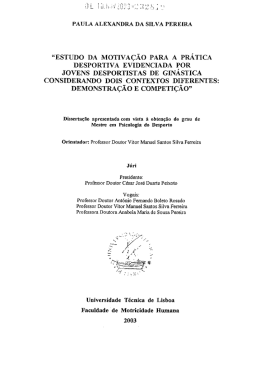 &ldquo;ESTUDO DA MOTIVA&Ccedil;&Atilde;O PARA A PR&Aacute;TICA DESPORTIVA