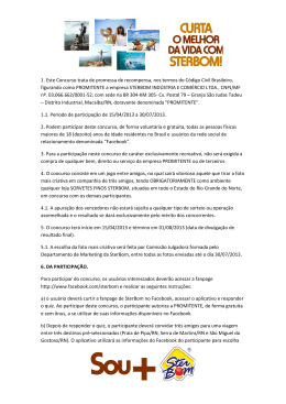 1. Este Concurso trata de promessa de recompensa, nos termos do