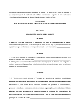 Documento complementar elaborado nos termos do n&uacute;mero 1 do