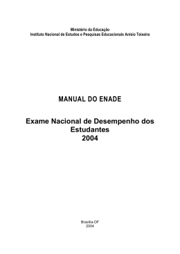 MANUAL ENADE 2004