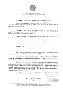 Portaria n&ordm; 0188 de 24 de Mar&ccedil;o de 2015