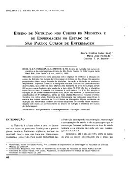 Ensino de nutrição nos cursos de medicina e enfermagem do