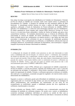 1 Din&acirc;mica Prazer-Sofrimento em Unidades de
