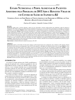 estado nutricional e perfil alimentar de pacientes assistidos pelo