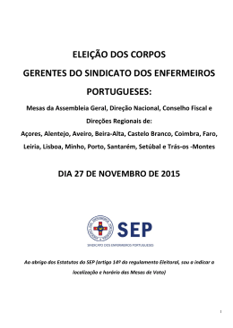 Ler documento... - Sindicato dos Enfermeiros Portugueses