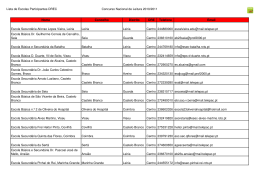 DREC - Lista de Escolas Participantes