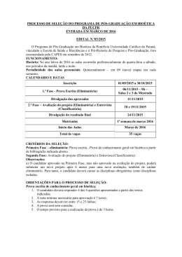 PROGRAMA DE P&Oacute;S-GRADUA&Ccedil;&Atilde;O EM TEOLOGIA DA PUCPR