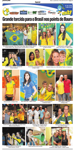 Grande torcida para o Brasil nos points de Bauru
