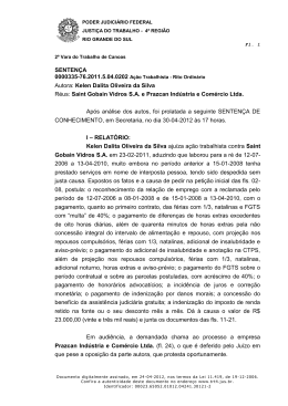 SENTEN&Ccedil;A Autora: Kelen Dalita Oliveira da Silva R&eacute;us: Saint