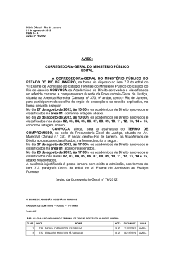 Convocação - Reunião e Posse - 1ª Turma