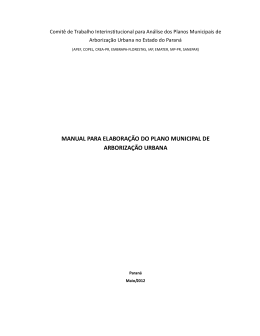 manual para elaboração do plano municipal de arborização urbana