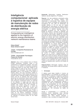 Intelig&ecirc;ncia computacional aplicada &agrave; log&iacute;stica de