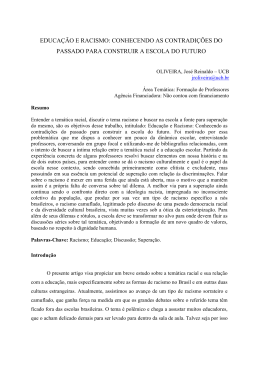 educação e racismo: conhecendo as contradições do