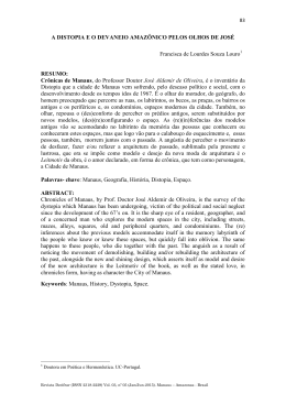 A DISTOPIA E O DEVANEIO AMAZ&Ocirc;NICO PELOS