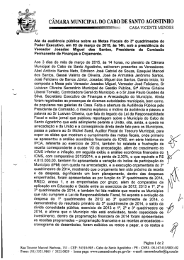 Setembro a Dezembro 2014/ 3º Quadrimestre Setembro