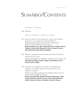 Sumário/ContentS