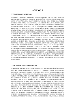 Retifica&ccedil;&atilde;o de Ruas Adstritas Conforme