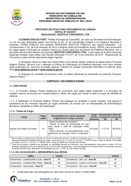 Edital - Objetiva Concursos