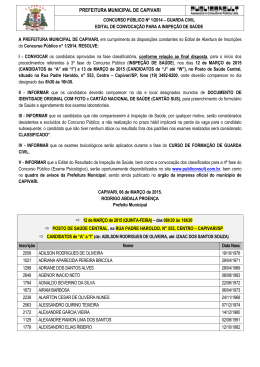 PREFEITURA MUNICIPAL DE CAPIVARI