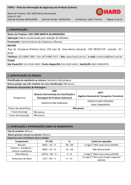 FISPQ &ndash; Ficha de Informa&ccedil;&atilde;o de Seguran&ccedil;a de Produto Qu&iacute;mico 1