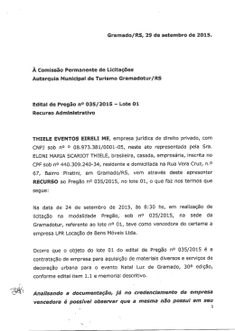 recurso thiele eventos eireli me