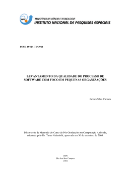 Tese Mestrado &ndash; Capitulos II, III, IV