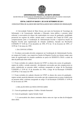universidade federal de mato grosso a
