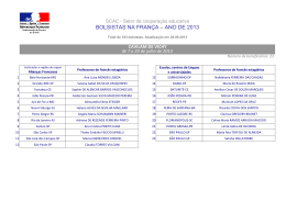 R&eacute;sum&eacute; g&eacute;n&eacute;ral des bourses 2013 - Consulat G&eacute;n&eacute;ral de France &agrave;