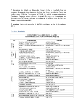 A Secretaria de Estado da Educa&ccedil;&atilde;o (Sedu) divulga o resultado